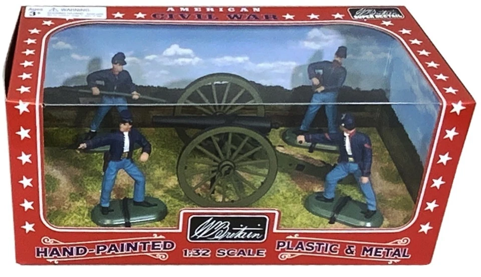 BRITÁNICA SUPER DETALLE 52107 UNION RIFLE ORDENANZA 3 PULGADAS CON TRIPULACIÓN DE 4 HOMBRES Foto 3 de 3