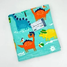 Tommy Bahama Kids Blue Summer Dino Dinosaurs Surfing Beach Swim Towel Child NEW