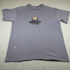 Vintage Ouray Colorado Shirt Adult Large Gray Made in America Embroidered Mens