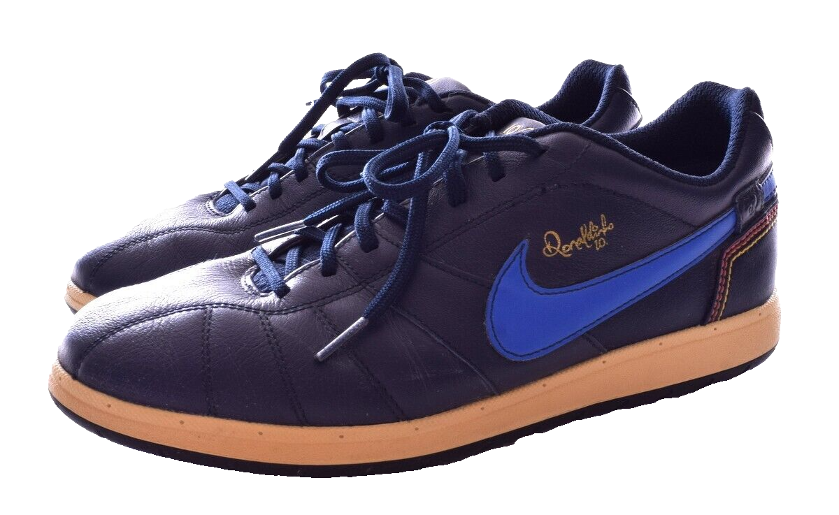 NIKE フットサルシューズ 青 ロナウジーニョ Nike Air Ronaldinho Rival Shoes Soccer Brazil Air Max Navy Size