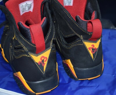 Nike Air Jordan 7 Retro Size 13 Citrus Black Yellow Red Nike Air Jordan 7 Retro Size 13 Citrus Black Yellow Red