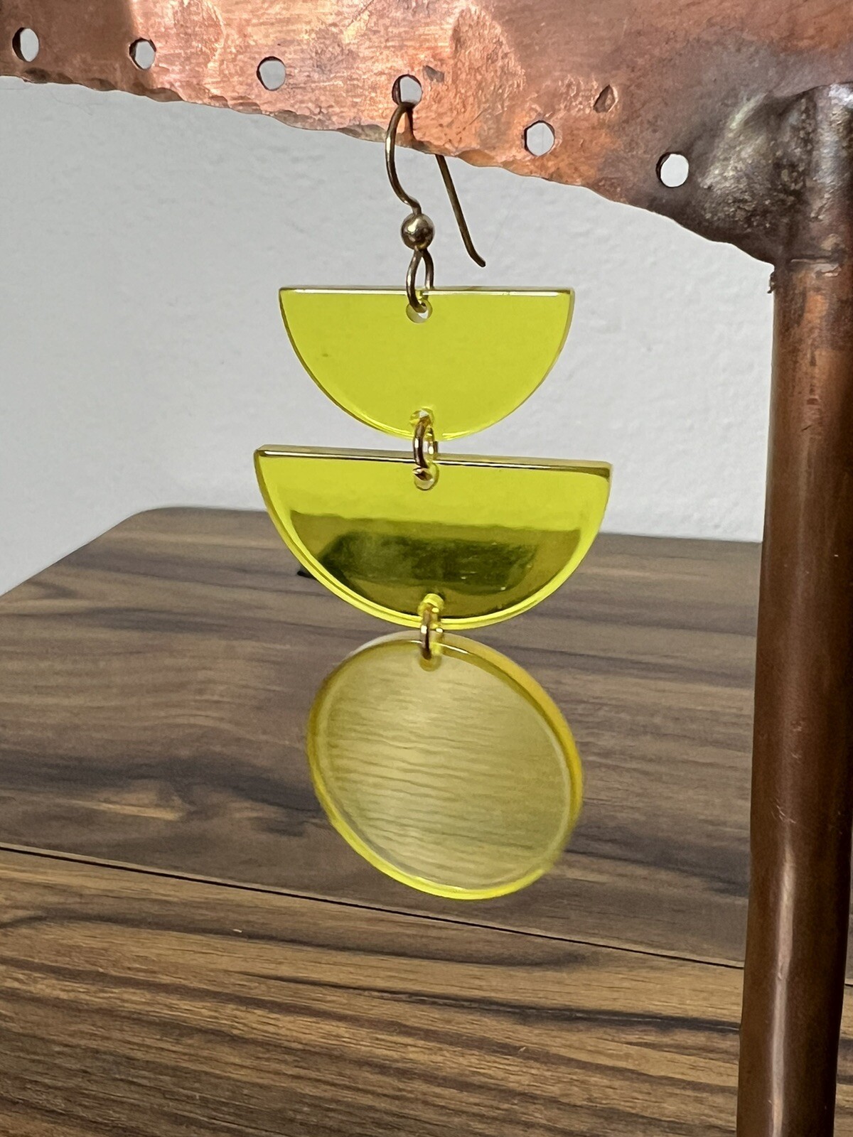 Modern Plastic Statement Earrings Translucent Jel… - image 6