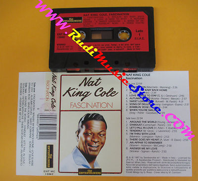 MC NAT KING COLE Fascination 1987 italy THE ENTERTAINERS 13042 no cd lp dvd vhs