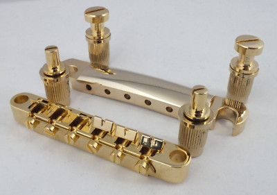GOLD TUNE-O-MATIC BRÜCKE & STOP TAIL BAR für E-Gitarren LP oder SG Styles.