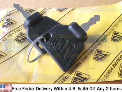 JCB Parti - Originale Accensione Chiave 2 Pz. (Parte N° 701/45501 - Foto 9