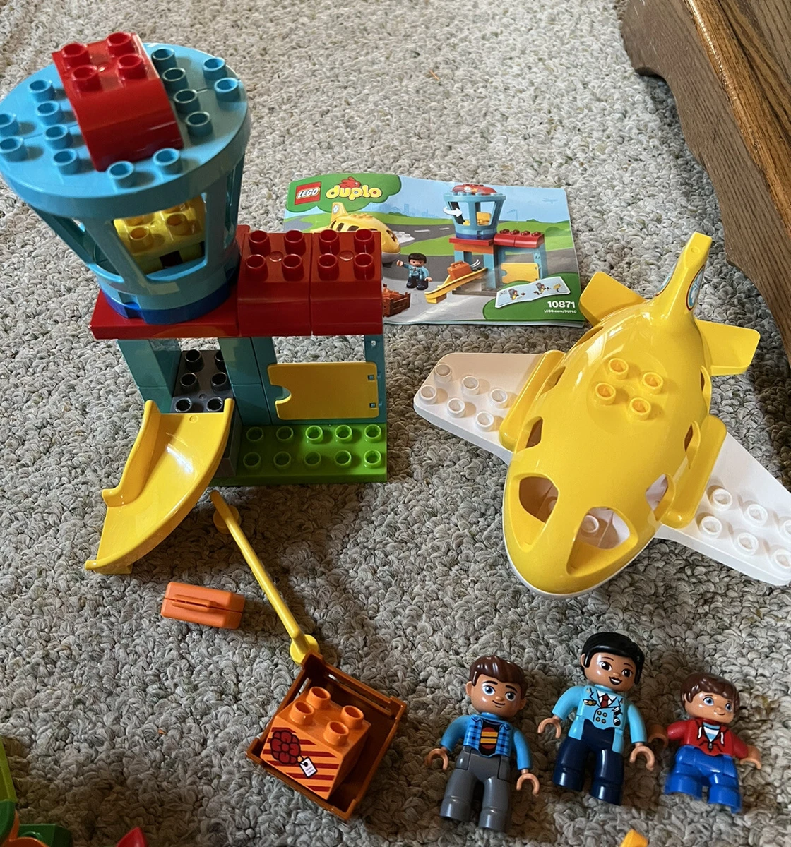 Lego Duplo Airport Set Lot 10871 Many Extras Over 100 Pieces eBay