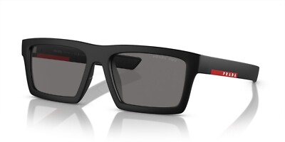PRADA LINEA ROSSA SPS 02ZSU Matte Black/Dark Grey Polarized (1BO-02G) Sunglasses