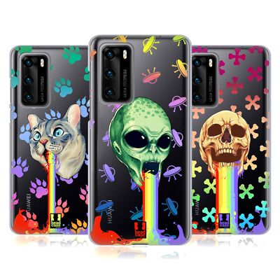 HEAD CASE DESIGNS VIBRANT PUKE SOFT GEL CASE FOR HUAWEI PHONES 4