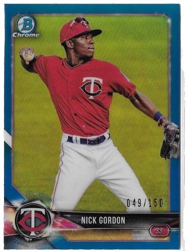 NICK GORDON MINNESOTA TWINS ROOKIE GRAPH SIGNED M.L BASEBALL PSA