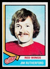 1974-75 Topps Hockey Card #225 Jim Rutherford