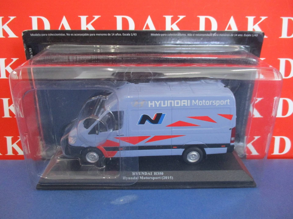 Die cast 1/43 Modellino Furgone Hyundai H350 Hyundai Rally Motorsport 2015 - Immagine 4 di 4