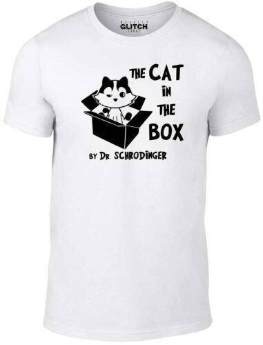 The Cat In The Box T-shirt - T Shirt Funny Dr. Dr Schrodinger Science Physics - Foto 1 di 33