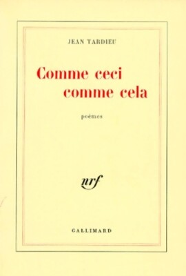 Comme cis case - Jean Tardieu - V2091758