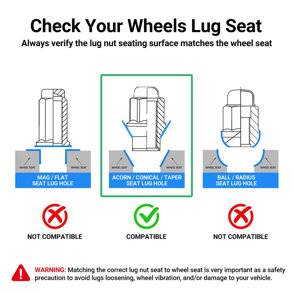 [20] Tuerca de bellota cromada 12x1,5 apta para Isuzu Plymouth Eagle Geo Mitsubishi Foto 4 de 4
