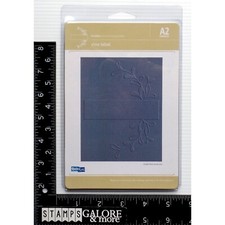 QuicKutz Embossing Folder BACKGROUND EF-A2-015 VINE LABEL BORDER FRAME 1876