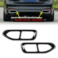2x Tail Muffler Exhaust Pipe Output Cover Trim Fits BMW 7 Series G11 G12 2016-18