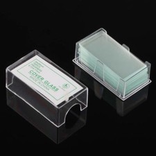 100x Blank Microscope Square Cover Glass Coverslip Slides Lab Set 24 X 50mm