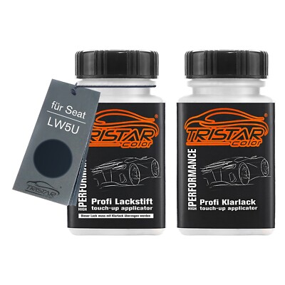 Autolack Lackstift Set für Seat LW5U Azul Ada Perl Basislack Klarlack je 50ml
