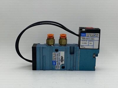 MAC 411A-A0A-DM-DDCA-0BA Solenoid Valve 12VDC Coil DMB-DDCA-OBA - Used