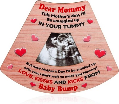 First Mothers Day Gift - Mom Picture Frame for New Mom from Daughter Son Baby Fu