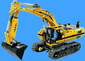 Lego Technic 8043 Motorized Crawler Excavator - Great Model with 4 Motors