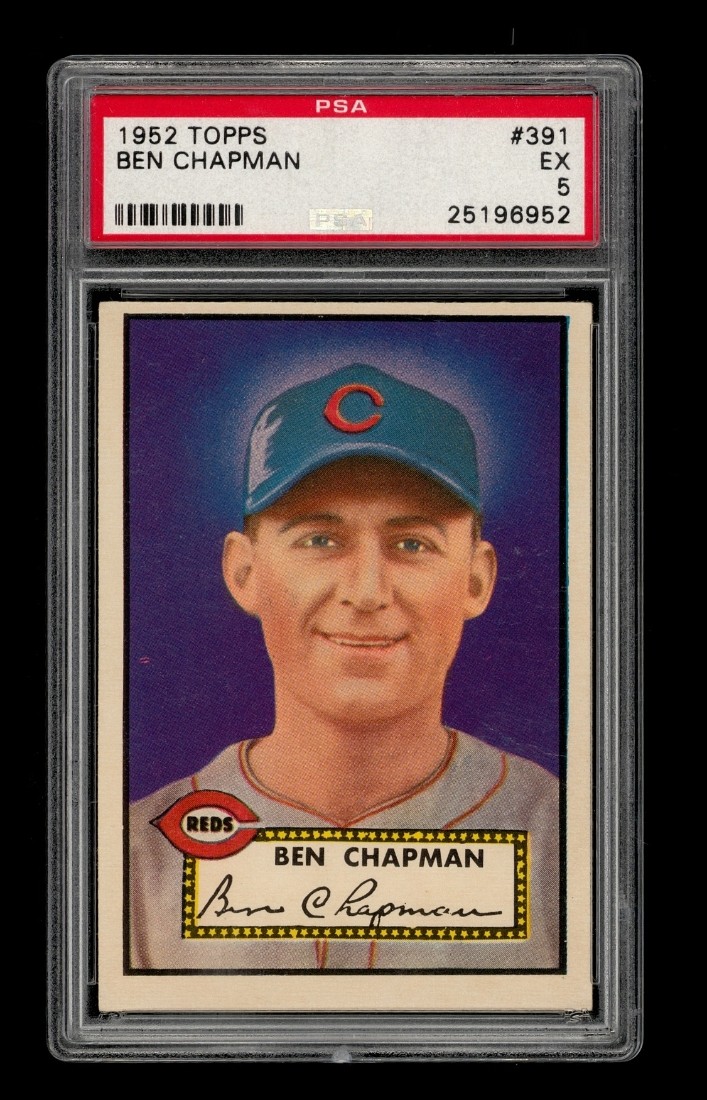1952 Topps Set-Break #391 Ben Chapman PSA 5 EX