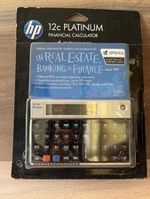 HP 12c Platinum Financial Calculator Keystroke Programming LCD Display Pouch