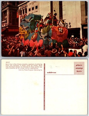 Mardi Gras Parade Float New Orleans LA Postcard