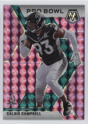 2020 Panini Mosaic Pro Bowl Purple Mosaic Prizm 4/49 Calais Campbell #255 3hd