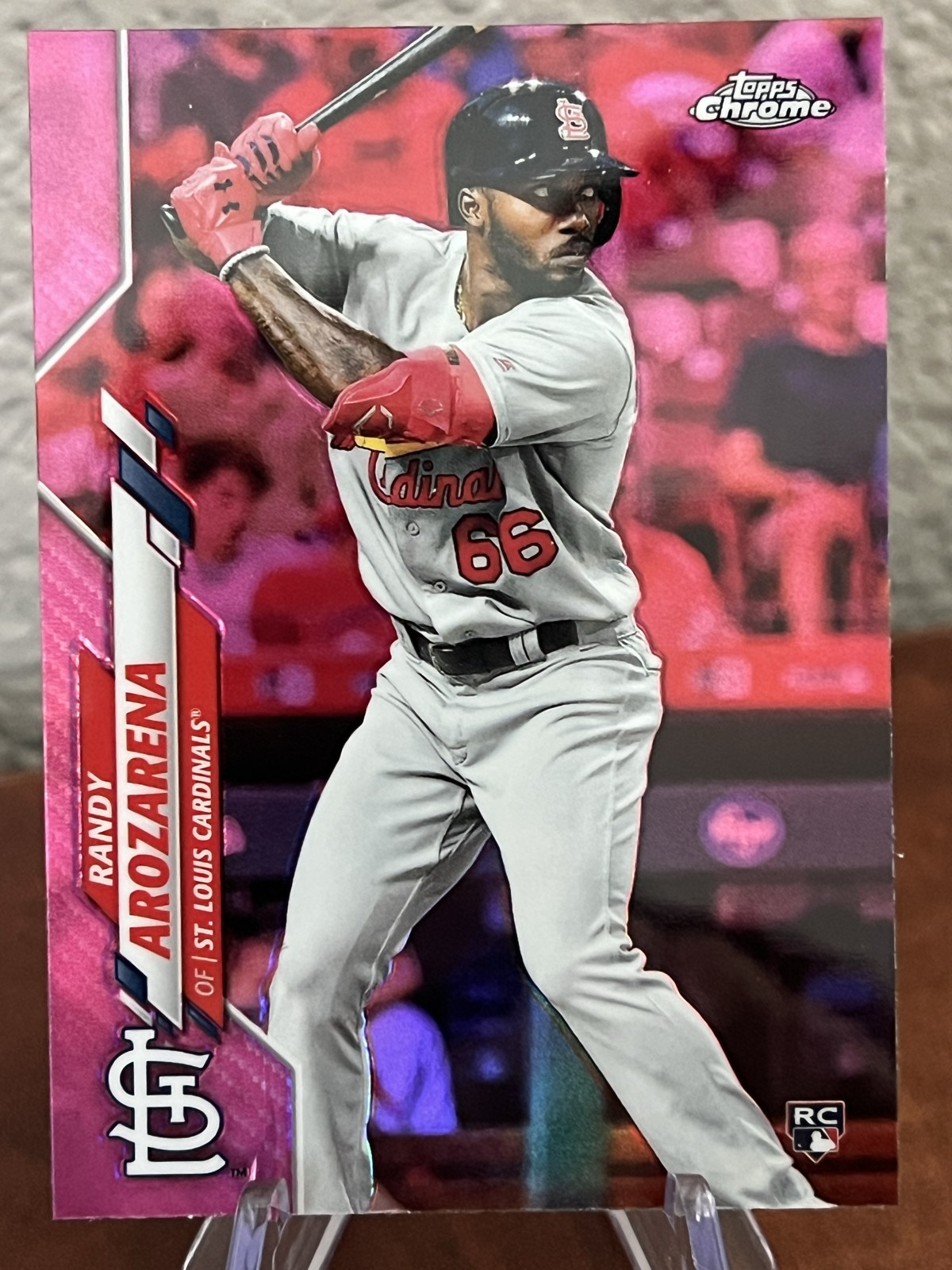 2020 Topps Chrome - Randy Arozarena #49 Pink Refractor (RC)