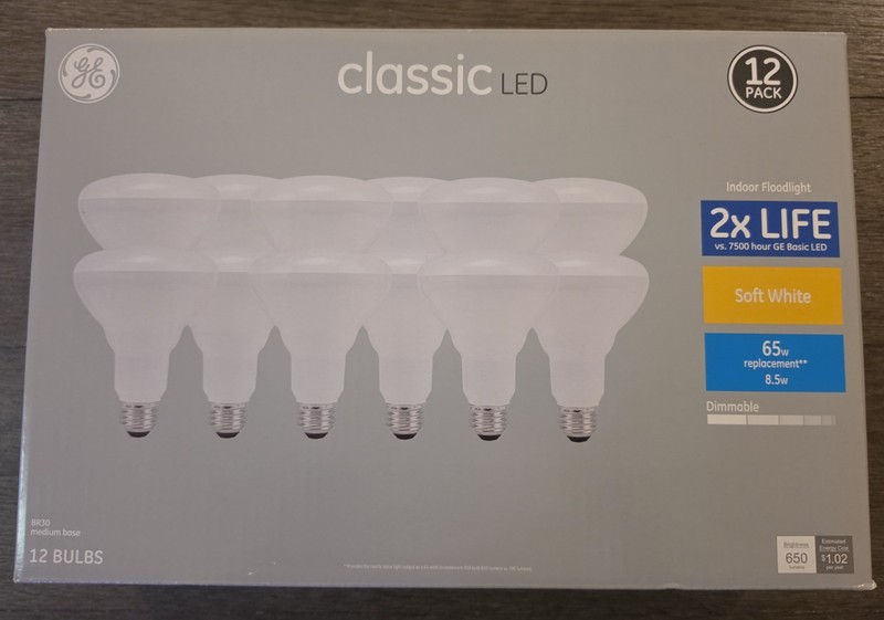 GE Classic 65 W Equivalent Dimmable Soft White BR30 LED Light Bulbs, 11-Pack