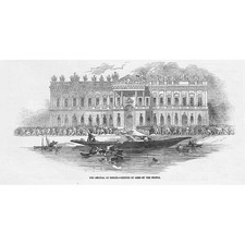 GERMANY The Arsenal at Berlin - Antique Print 1848