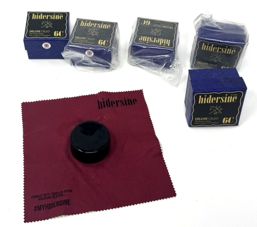 Hidersine 6C Deluxe Cello Rosin - Dark (5-pack) Bundle - Picture 1 of 6
