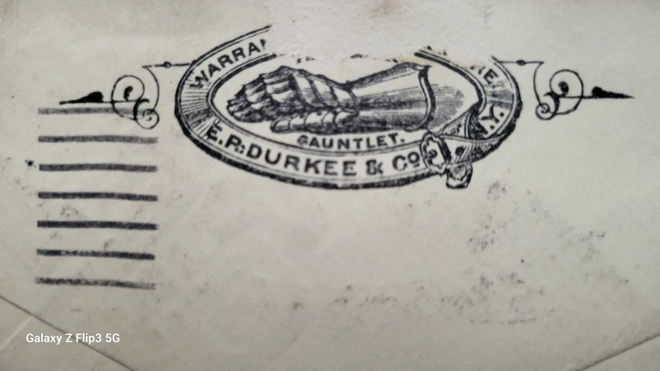 us postal history cover 1903 Durkee Cooking Aids Extreme allover advertising - Image 3 of 4