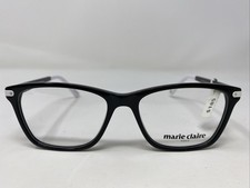 Marie Claire 6204 BLACK/WHITE 53-17-140 Plastic Full Rim Eyeglasses Frame G23