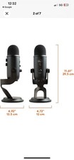 Blue Yeti Professional Multi-Pattern USB Condenser Microphone Black 988-000010