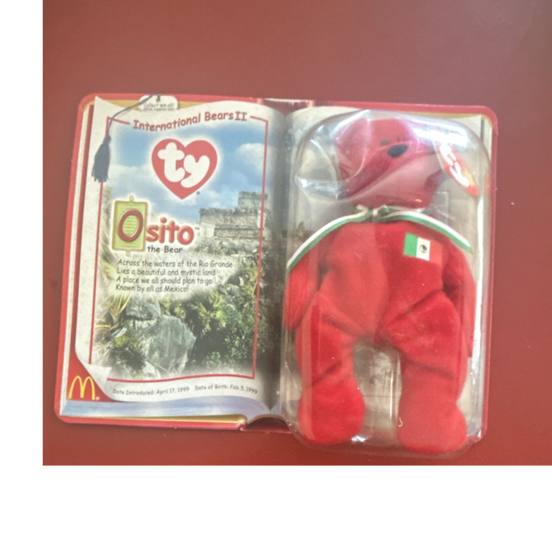 Ty McDonald's Teenie Beanie Babies International Bears II Osito Bear 2000