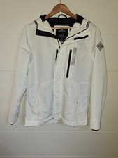 Giacca con cappuccio uomo Hollister Medium per tutte le stagioni. Bianco.  Pochi segni sul retro.