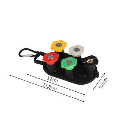 Pressure Washer Gun Tips and Holder 040 Spray Nozzle 4000PSI 1/4'' Quick Release
