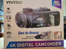 Vivitar 4K UHD Digital Camcorder 3.0" Touch Screen WiFi Black