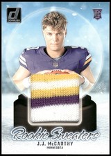 2024 Donruss #RHS-JJM J.J. McCarthy Rookie Holiday Sweater