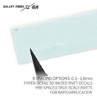 Galaxy G48112-116 1/48 HYPER-DETAIL 3D RAISED RIVET DECALS