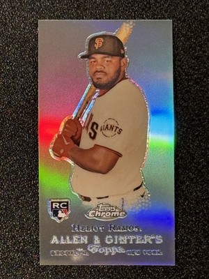 2022 Topps Allen & Ginter Chrome #RDV-20 Heliot Ramos Rookie Design Mini Refract