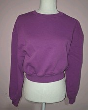 Purple Wild Fable Womens Medium Cropped Sweatshirt