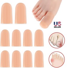 10Pcs Gel Toe Cap Silicone Toe Protector Toe Guards Cushion for Corn Callus USA