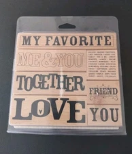 Rubber Stamps - Heidi Grace Designs 7 Pieces On Love, Together, You 
