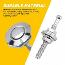 Quick Release Push Button Hood Bonnet Lock Pins Clip Bumper Latch Universal USA