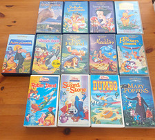Collection of DISNEY Classics VHS Tapes Bundle X13