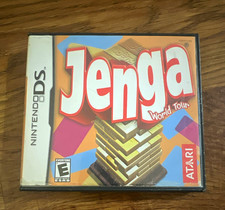 Atari Jenga World Tour Nintendo DS Complete w/ Case & Manual Multiplayer 2007