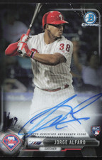 2017 Bowman Baseball Jorge Alfaro Chrome Rookie Autographs #CRA-JA